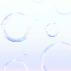 Purple background image with soap bubbles