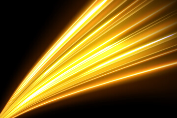 Gold motion blur effect. Vector Illustration