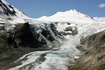 Scenic view of Johannisberg of High Tauern mountain range in the Alps in Austria