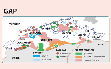 Turkey Economic Geography map