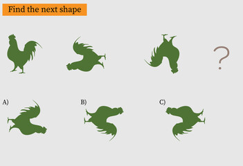 IQ Test Practical Questions. Find the missing.
