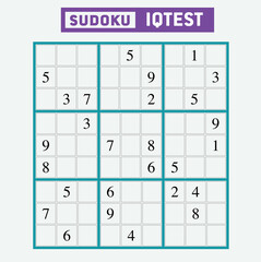 Sudoku puzzles, medium difficulty intelligence questions