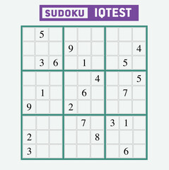Sudoku puzzles, medium difficulty intelligence questions