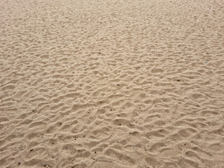 closeup of sand pattern of a beach in the summer