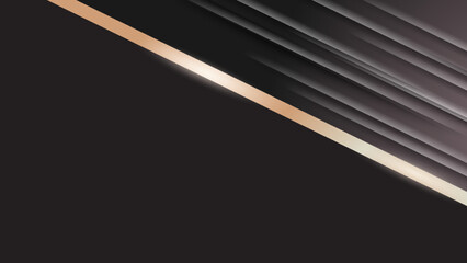 abstract black and gold with white the gradient is the surface with templates metal texture soft lines tech diagonal background black dark sleek clean modern