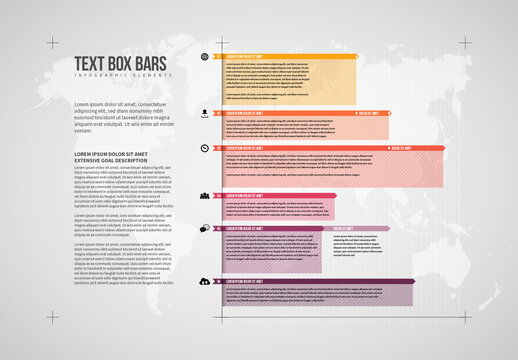 Text Box Bars Infographic