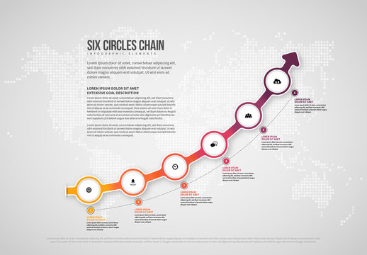 Six Circles Chain Infographic