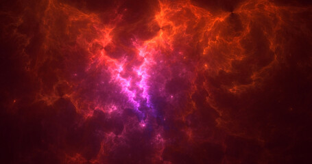 3D rendering abstract fractal light background