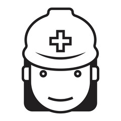 Helm industrial, safety helm, helm project, construction helm icon, logo, symbol vector illustration