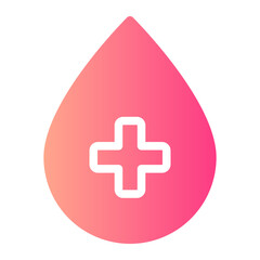 blood bank gradient icon