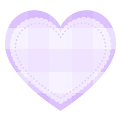 ⭐︎Gingham check heart label⭐︎PNG