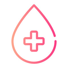 Fototapeta premium blood bank gradient icon