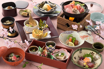 和食・日本料理・春の会席料理	・桜	