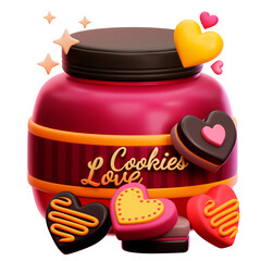 Love Cookies 3D Icon