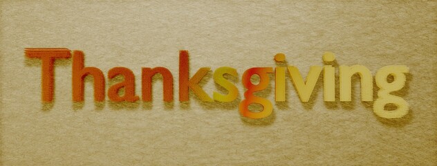 Happy Thanksgiving day title plate as harvest and straws images. 