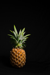 Pineapple on Black background More fruits and berries: