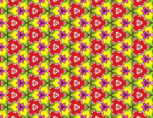 seamless pattern with flowers