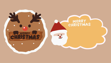 christmas greeting card with snowman