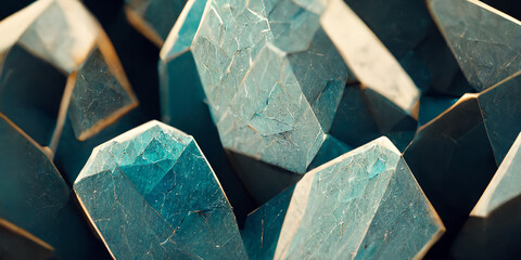 Fototapeta na wymiar Abstract blue gems stone wallpaper background
