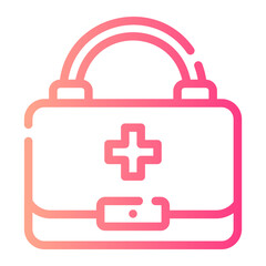 firts aid kit gradient icon