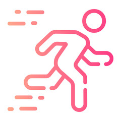 running gradient icon