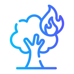 wildfire gradient icon