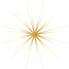 Obraz premium Gradient gold new year firework element