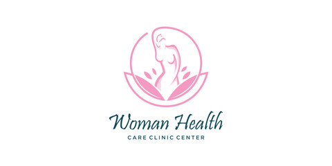 Woman health logo design idea