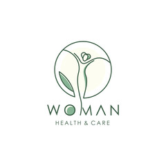 Woman health logo design idea