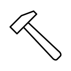 hammer icon vector design template in white background