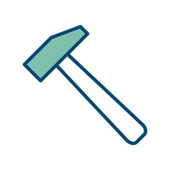 hammer icon vector design template in white background