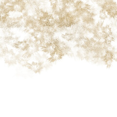 Fototapeta na wymiar Abstract gold glittery metallic graphic lines on transparent png background 
