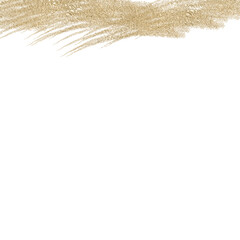Abstract gold glittery metallic graphic lines on transparent png background 