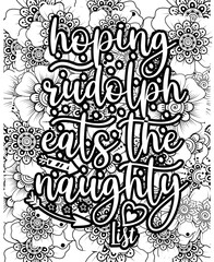 Christmas. Coloring page. Vector illustration. 