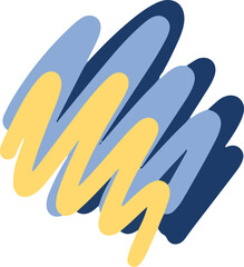 hand draw shape abstract design