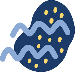 hand draw shape abstract design