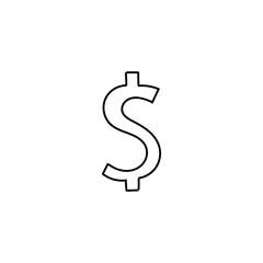 Dollar sign abstract hand drawn icon