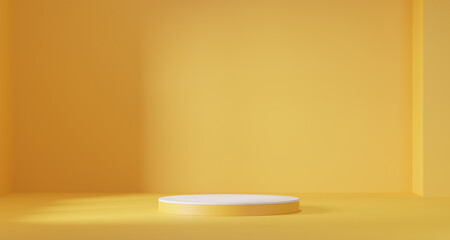 3d background products Show pedestal scenes with geometric platforms. with podium. Stand to display cosmetic products on stage. 3d render, 3d illustration