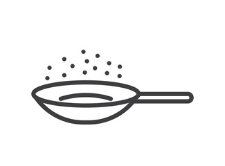 Frying Pan Isolated Vector Icon
