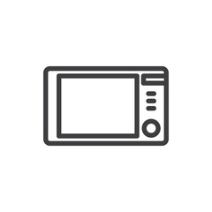 Microwave Isolated Vector Icon