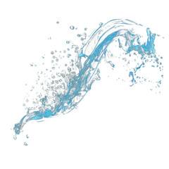 curly transparent liquid splash, similar to water. Can be either used on a light or dark background. Easily change H/S/L to obtain any other liquid splash.