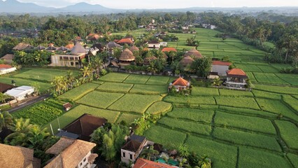 Bali, Indonesia - November 7, 2022: The Streets of Seminyak, Canggu, Kuta and Ubud