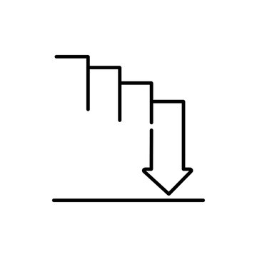 graph diagram chart icon growth increase decrease up down 