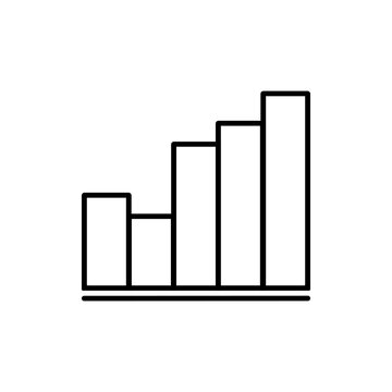 graph diagram chart icon growth increase decrease up down 