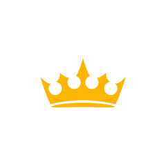 Gold monarch tiara icon. Drawing heraldic diadem of royalty and power with luxury decoration in vintage medieval vector style