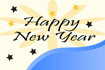 Happy new year abstract design