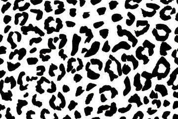 Black and White leopard skin pattern for background
