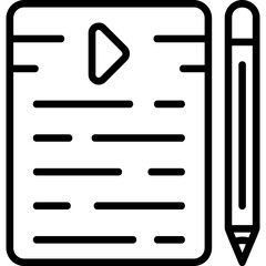 Script Writing Icon