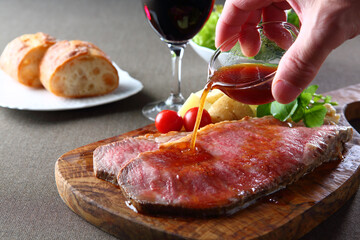 黒毛和牛サーロインのローストビーフ