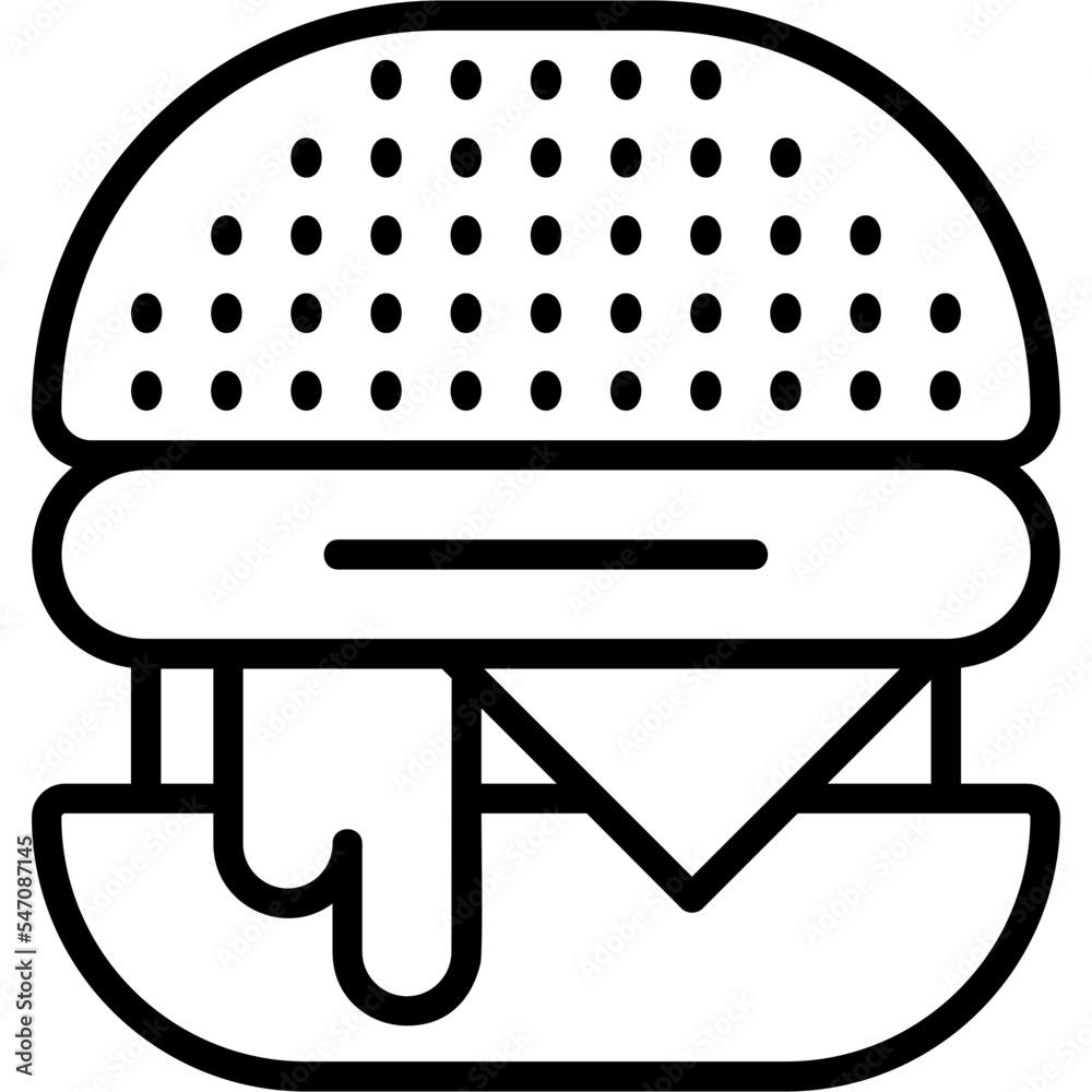 Poster burger icon